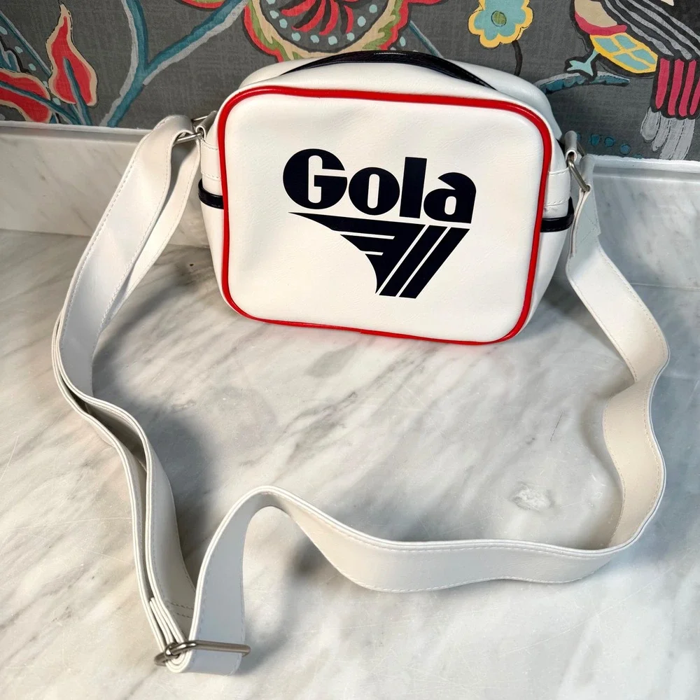 Gola Redford Messenger Bag White‎ Retro Vintage Style Crossbody D38110A READ
